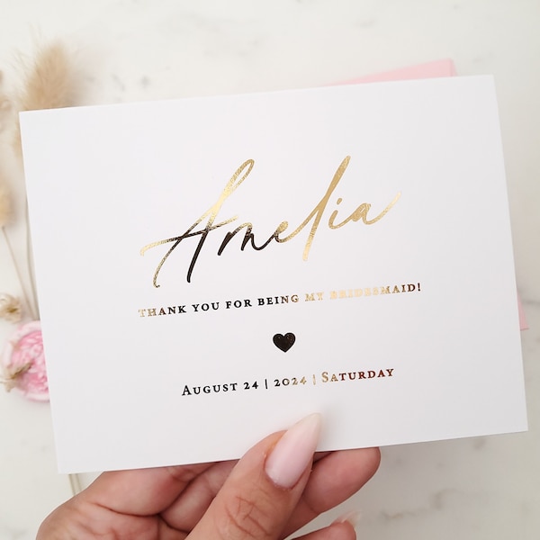 Bridesaid Acceptance Card - Thank You For Asking E - Special Thanks