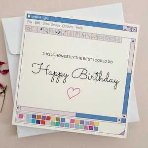 Tarjeta de cumpleaños divertida, tarjeta de feliz cumpleaños para los millennials, tarjeta de cumpleaños personalizada para un amigo, linda tarjeta de cumpleaños para hermano, hermana