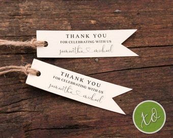 50 Custom Tags-ANY size available-wedding favor tagsthank you tagsanniversarybirthday tags,shower tags,graduation tag,baptismchristening