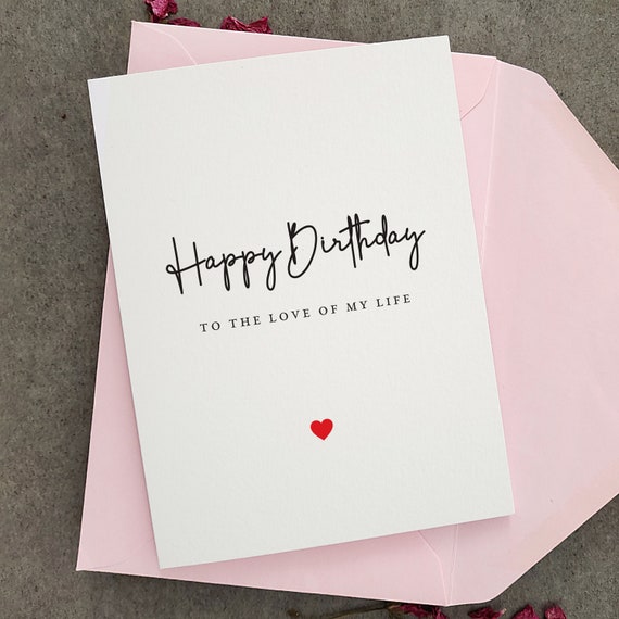 Carte danniversaire pour mari, femme, petit ami, carte de joyeux  anniversaire à lamour de ma vie, carte danniversaire pour partenaire, carte  danniversaire de fiancé mignon -  France