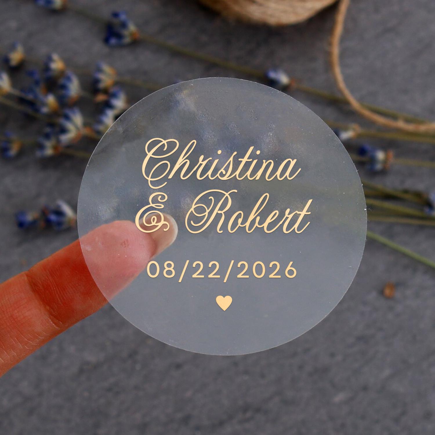 Modello Di Etichette Per La Celebrazione Del Matrimonio Floreale - Foto 3