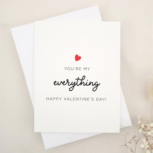 Sei il mio tutto Biglietto di San Valentino per lui, regalo di San Valentino per lei, biglietto di San Valentino per moglie, marito, fidanzata, fidanzato, promessa sposa