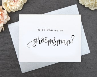 Will You Be My Groomsman? Groomsman Proposal Card, Groomsman Card, Groomsman Gift Card, Ask Groomsman, Be my Groomsman Card Wedding Cards