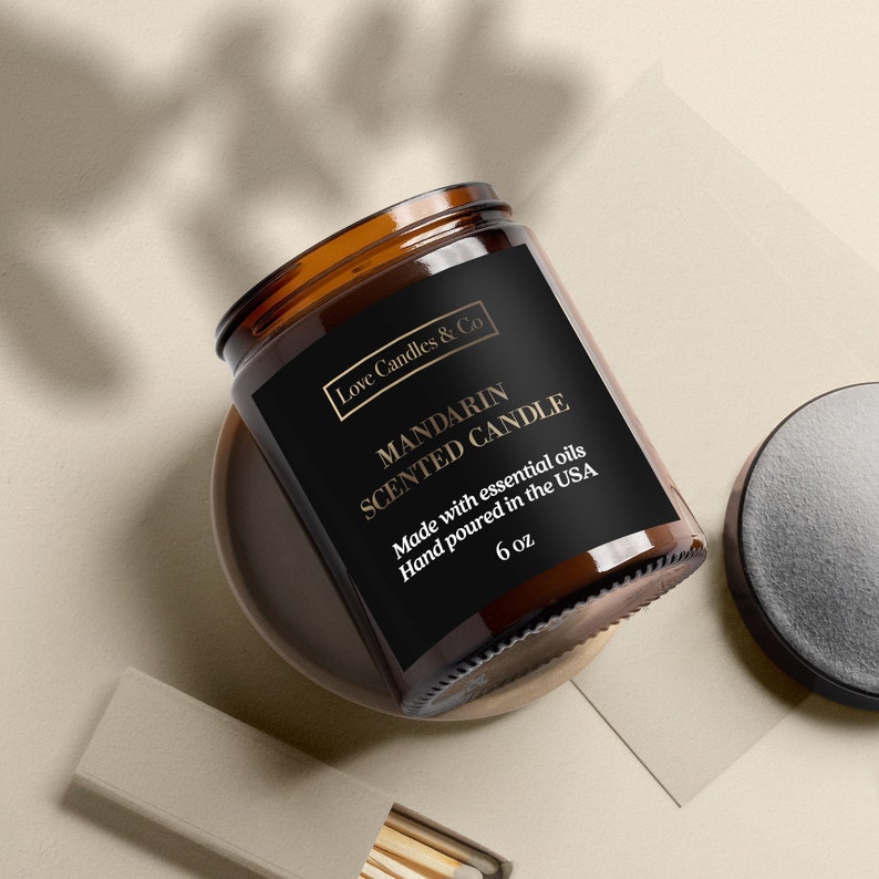 Custom Candle Label Stickers Real FOIL Personalized Luxury Etsy