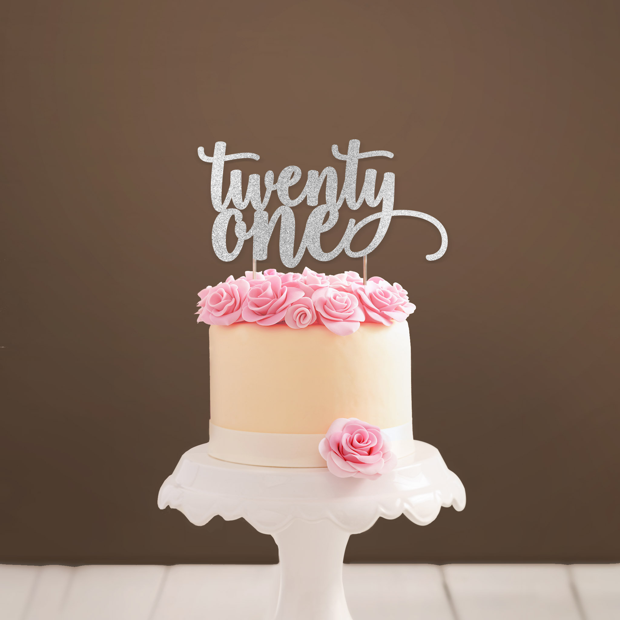 Twenty One Cake Topper 21 Cake Topper 21st Birthday - Etsy