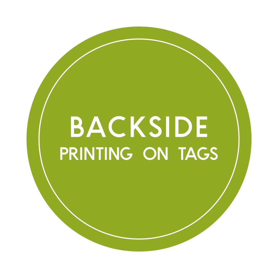 Backside Tag Printing Fees - Fully Customize Your Wedding Tags, Wedding ...