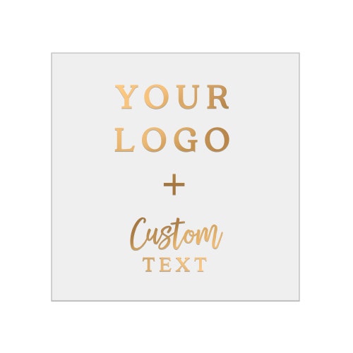 Custom Foiled Clear Logo Labels Stickers With Custom Text Etsy Australia