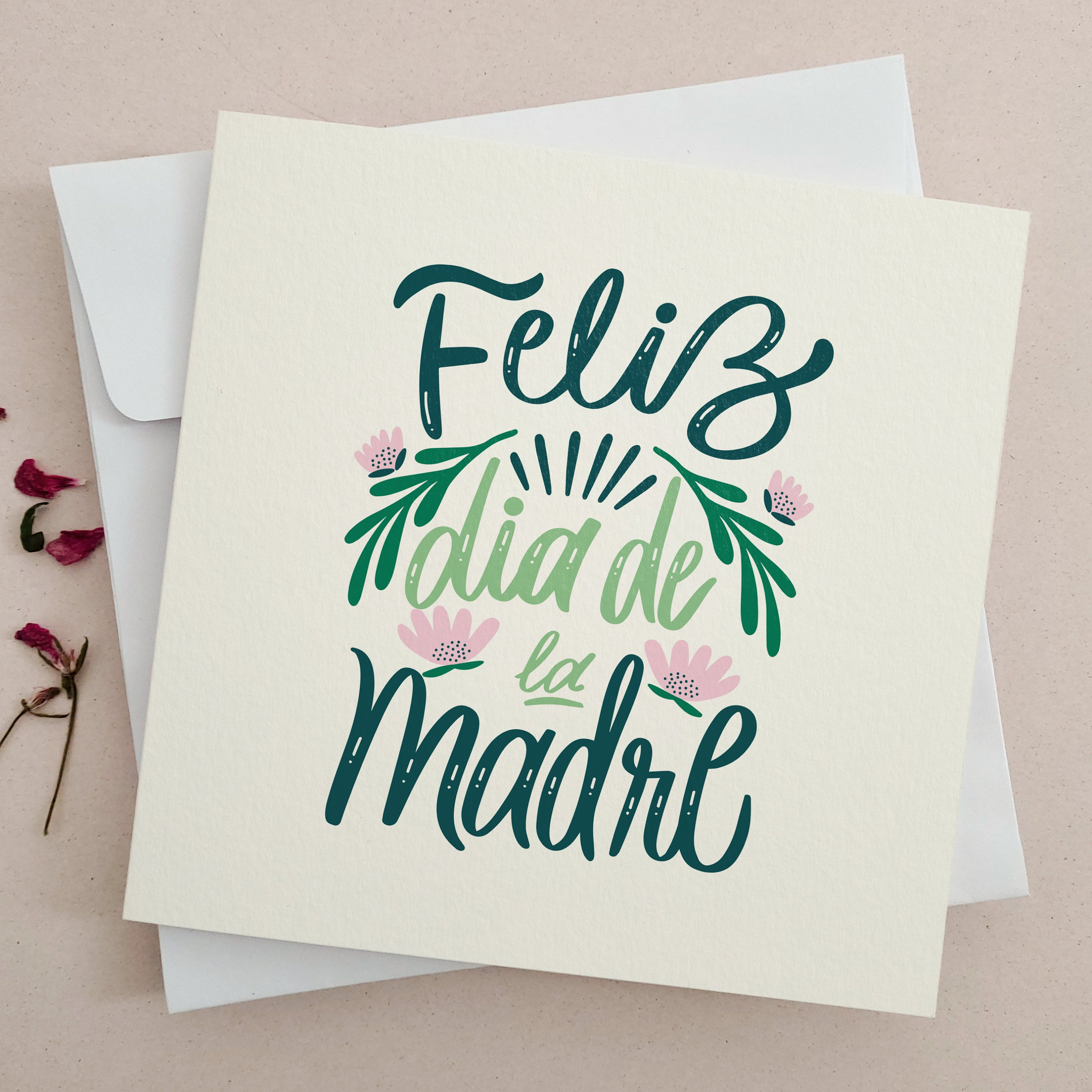Feliz dia de la Madre, Happy Mothers Day Card, Dia de la Madre Tarjeta, Tarjeta En Espanol, Para Mama, Spanish Mother's Day Custom Card
