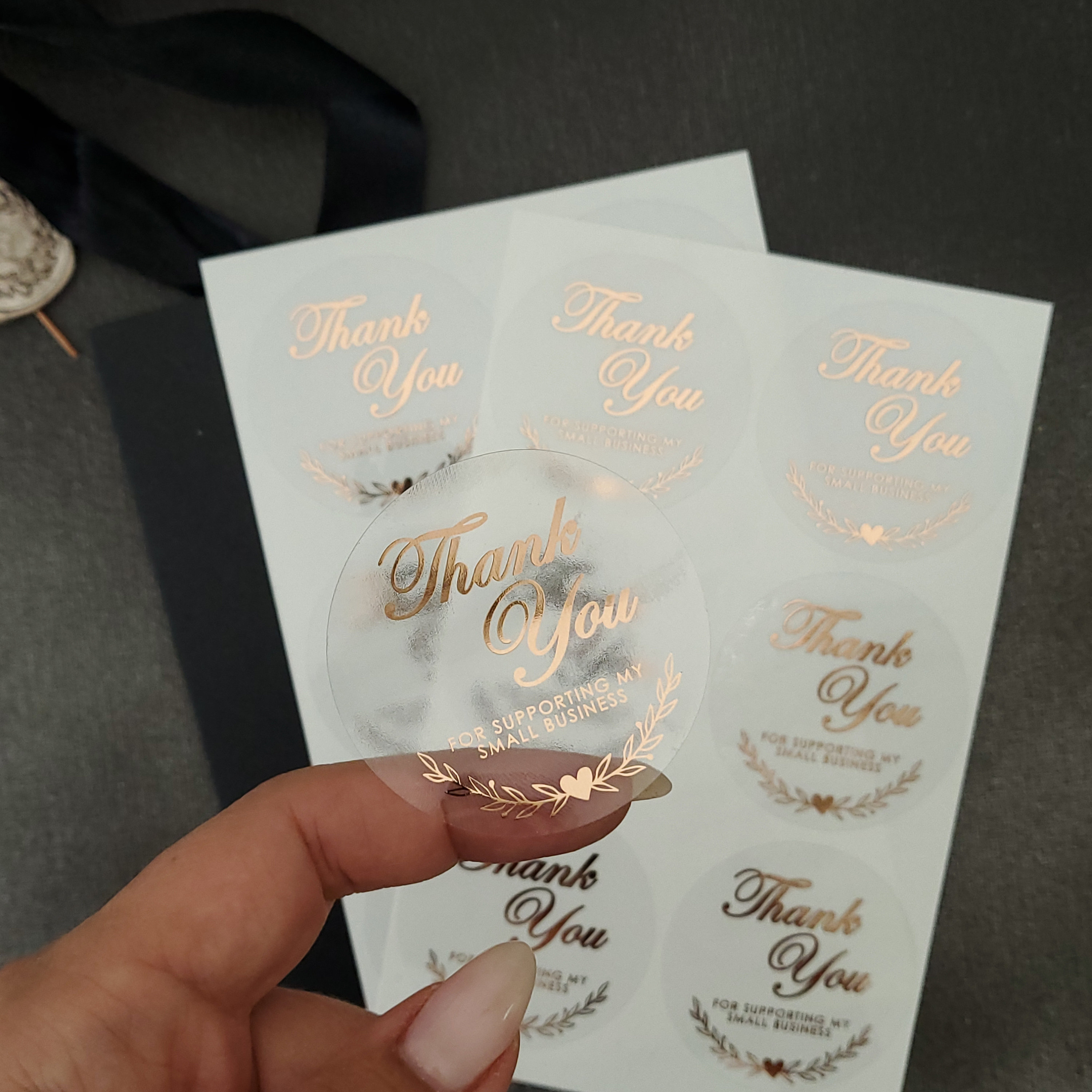 100 Stück Weiße Dankeskarten Mit Umschlägen & Goldfolien-Aufkleber – Für Hochzeit, Business, Beerdigung