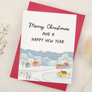 Buon Natale e Felice Anno Nuovo, Biglietto di auguri di Natale, Biglietto di Natale carino, Buon regalo di Natale, Biglietto di Buon Natale, Regalo di Natale