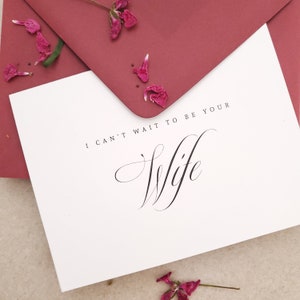 Carte J'ai hâte d'être ta femme
