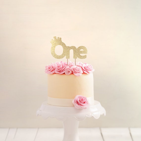 Pink Polka Dot One Party Cake, Cake Smash Photo Prop, Girly Birthday Party Sign Decoration