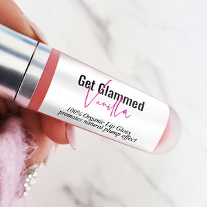 Custom Lip Gloss Labels, Matt & Glossy Lip Gloss Labels, Waterproof Custom Lipstick Stickers, Chapstick Labeling Stickers,  Small Business