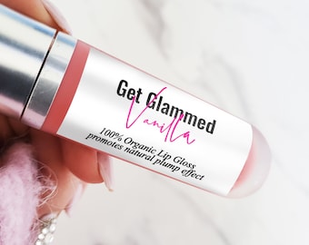 Custom Lip Gloss Stickers: Waterproof Vinyl Labels, Small Business