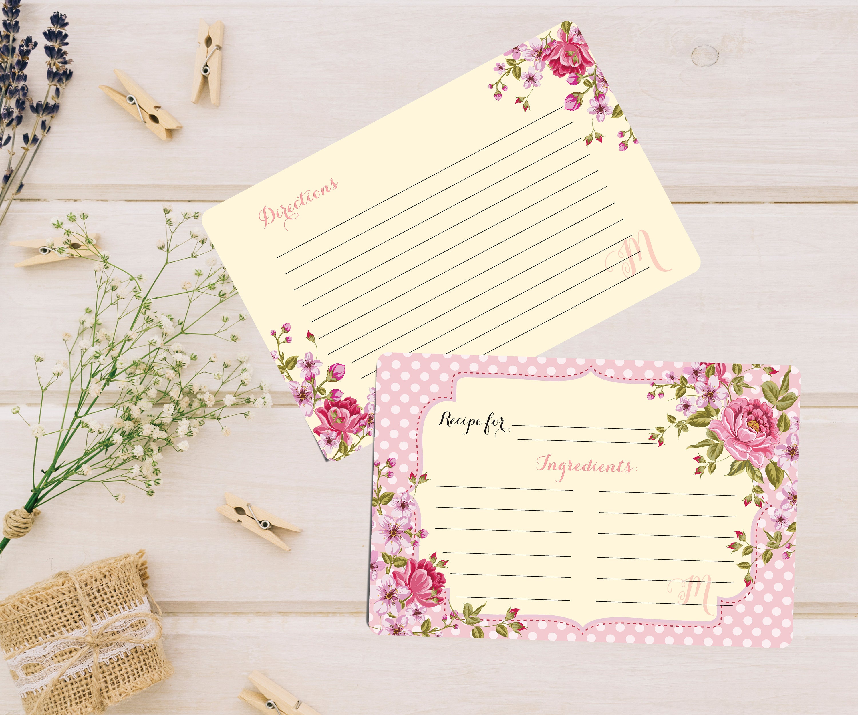 It is a photo of Magic Cute Recipe Cards It is a photo of Magic Cute Recipe Cards