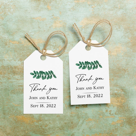 Strokes of Floral Wedding Gift Tags & Stickers