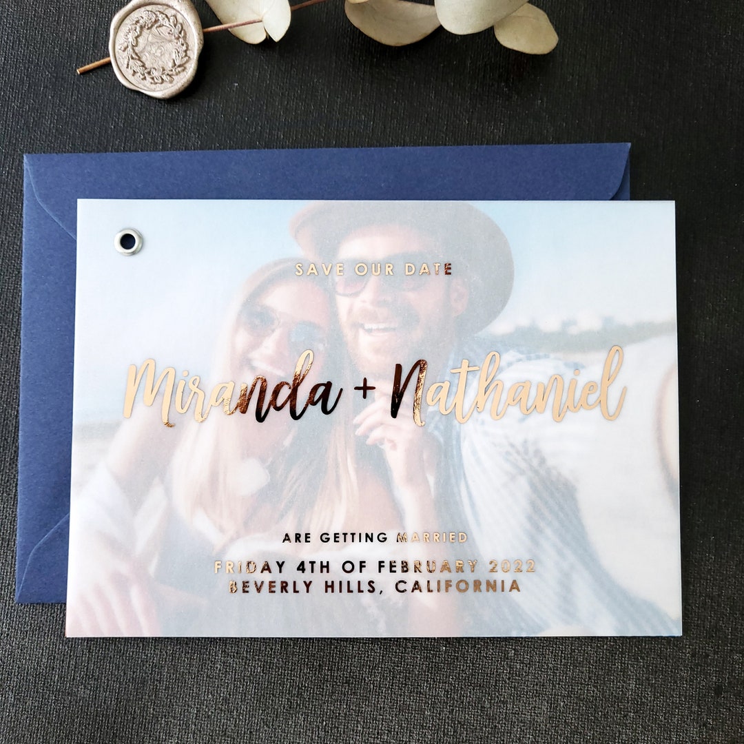 Personalized Wedding Save the Date Cards for Wedding Photo Etsy