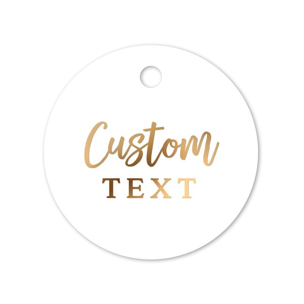 Custom Text Tags, Custom Business Tags, Round Custom Tags, Personalized Business Custom Text Tags, Custom Logo Branding Tags, Packaging Tag