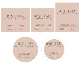 Personalized Waterproof Cosmetic Stickers: Custom Product Labels