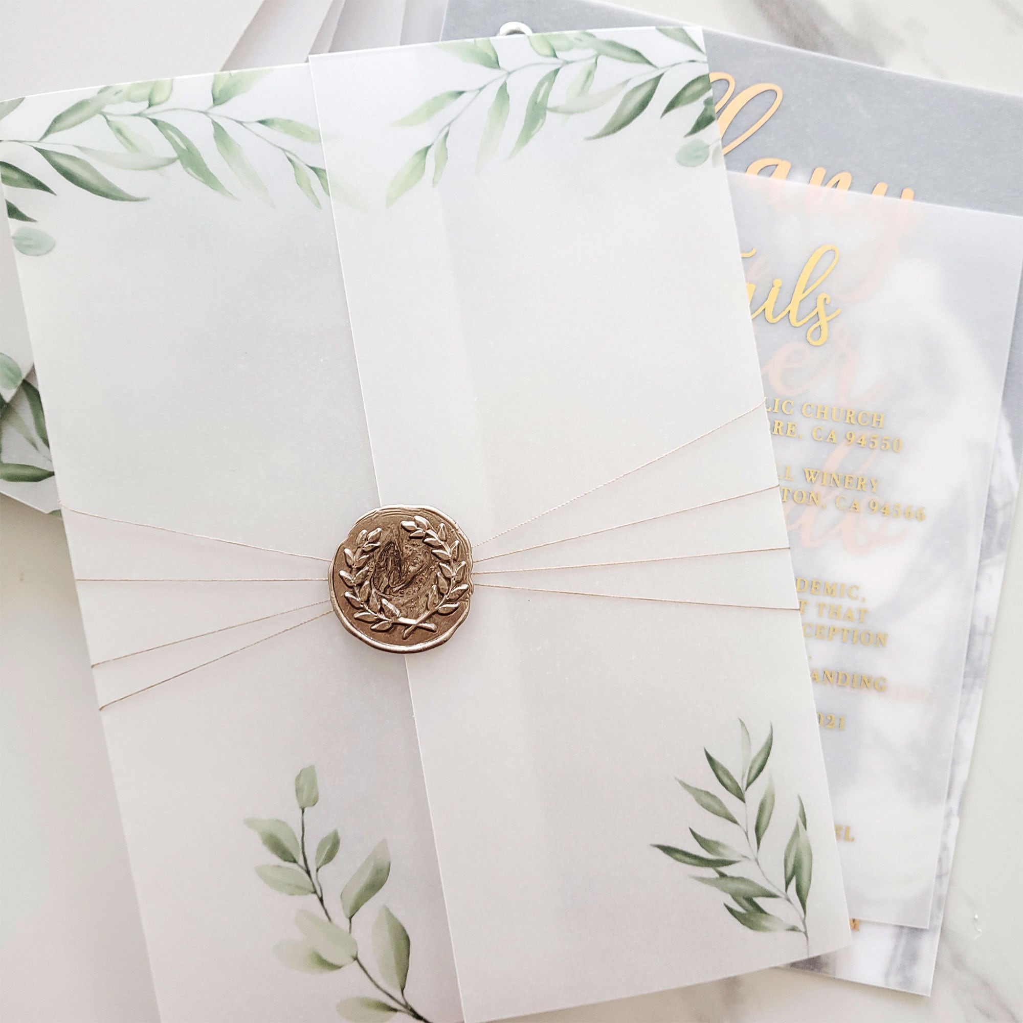 Vellum Wedding Invitations Etsy at Dorothy Walker blog