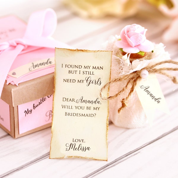 Will you be My Bridesmaid, Bridesmaid Proposal, Message in a Bottle, Maid of Honor Proposal, Ask Bridesmaids, Flower Girl Invitation