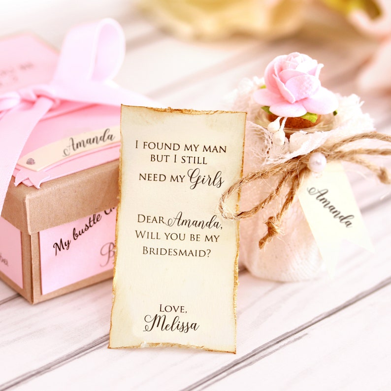 Will you be My Bridesmaid, Bridesmaid Proposal, Message in a Bottle, Maid of Honor Proposal, Ask Bridesmaids, Flower Girl Invitation
