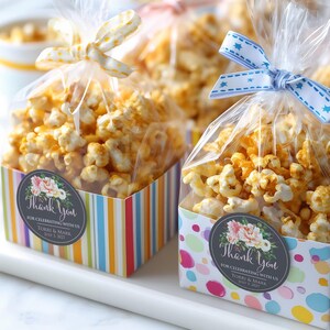 Hochzeitsbevorzugungs-Aufkleber, personalisierte Blumen-Dankeschön-Etiketten für Geschenke und Verpackung, Brautduschenbevorzugung Bild 9