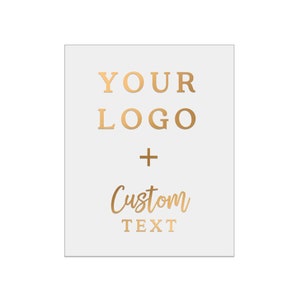Custom Label Stickers, Clear Foiled Labels, Personalized Business Rectangle Text Label, Transparent Custom Logo Labels, Vertical Stickers