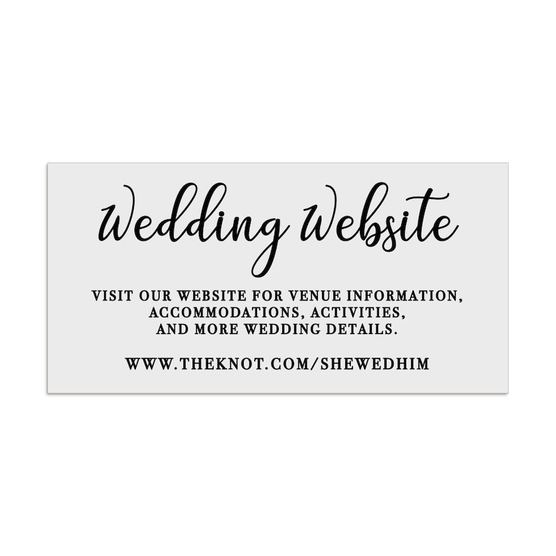 a wedding website banner with text that provides information about the wedding venue, accommodations, activities, and more details.