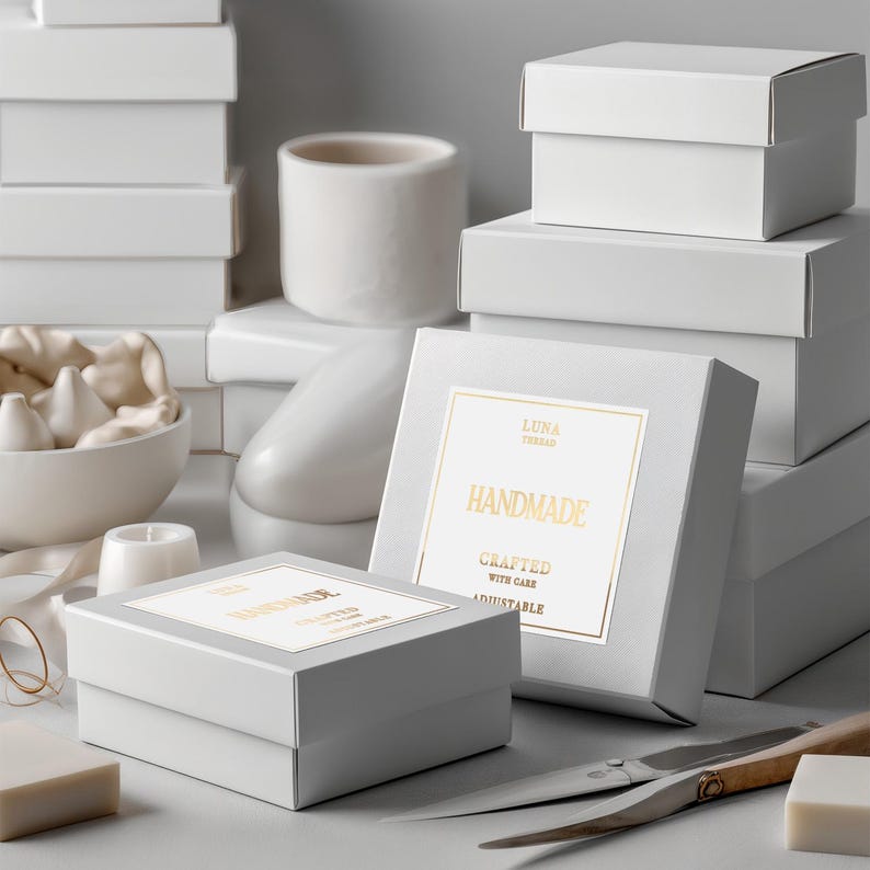 Custom Candle Labels: Gold Foil, Clear or White Vinyl Stickers image 4