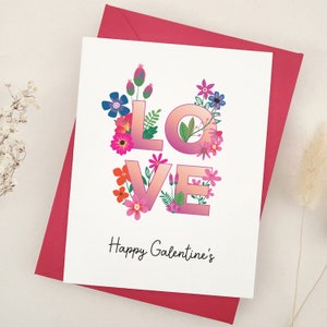 Happy Galentines Card, Valentine voor vriend, LOVE Galentine Card voor bestie, beste vriend Valentijnsdag kaart, Bestie Valentijnsdag kaart