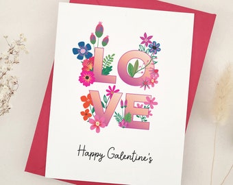 Happy Galentines Card, Valentine for Friend, LOVE Galentine Card For Bestie, Best Friend Valentines Day Card, Bestie Valentines Day Card