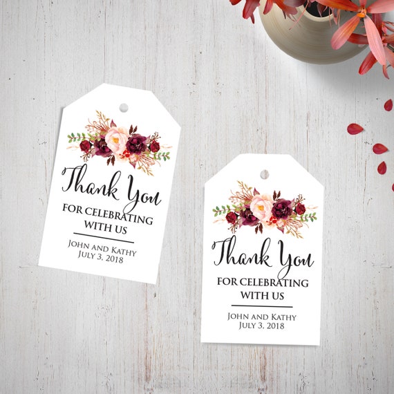 120 Best Thank You Tags ideas  thank you tags, favor tags, gift tags