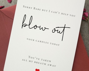 Funny Birthday Card for Boyfriend, Girlfriend, Husband, Wife, Fiance