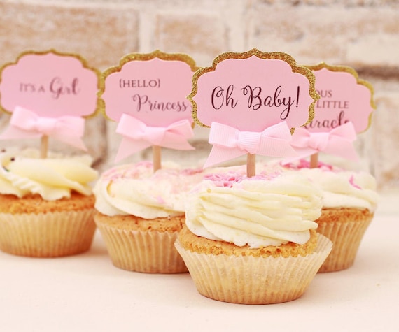 baby shower cupcake girl