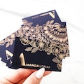 Custom Floral Business Cards: Foiled Design, Small Business (3.5x2 inch) product logo