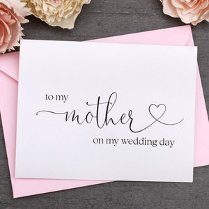 Para mi madre En mi tarjeta de boda Para mi mamá Para mi mamá Fiesta de bodas Tarjeta de agradecimiento Tarjeta de nota Tarjeta de nota de agradecimiento ENLACE A GRANEL