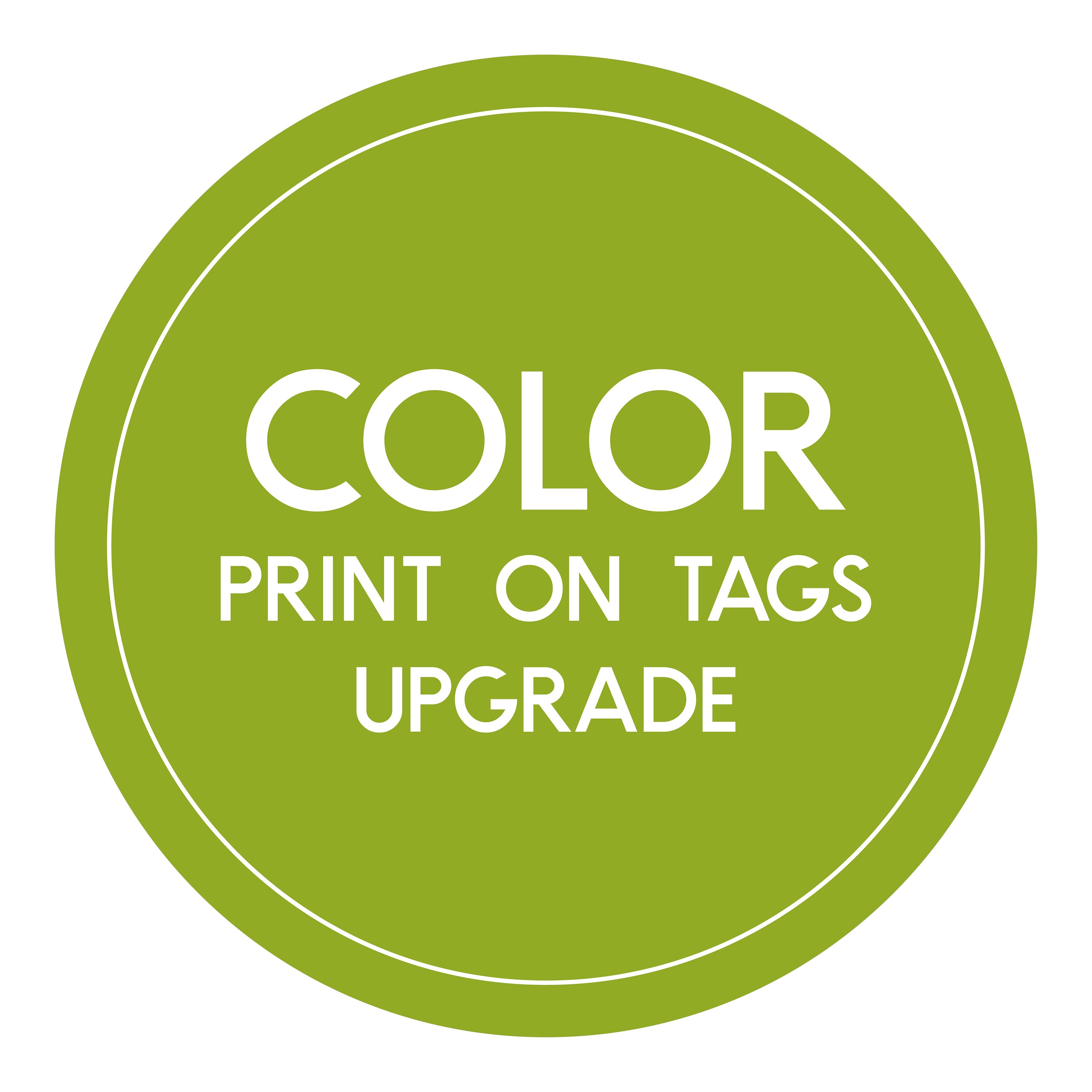 Upgrade Tags Color Print on Tags Upgrade - Etsy