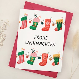 Frohe Weihnachten Karte, Frohe Weihnachten Karte, Frohe Weihnachten Karte, Deutsche Weihnachtsgrüße, Fröhliche Weihnachten Karte