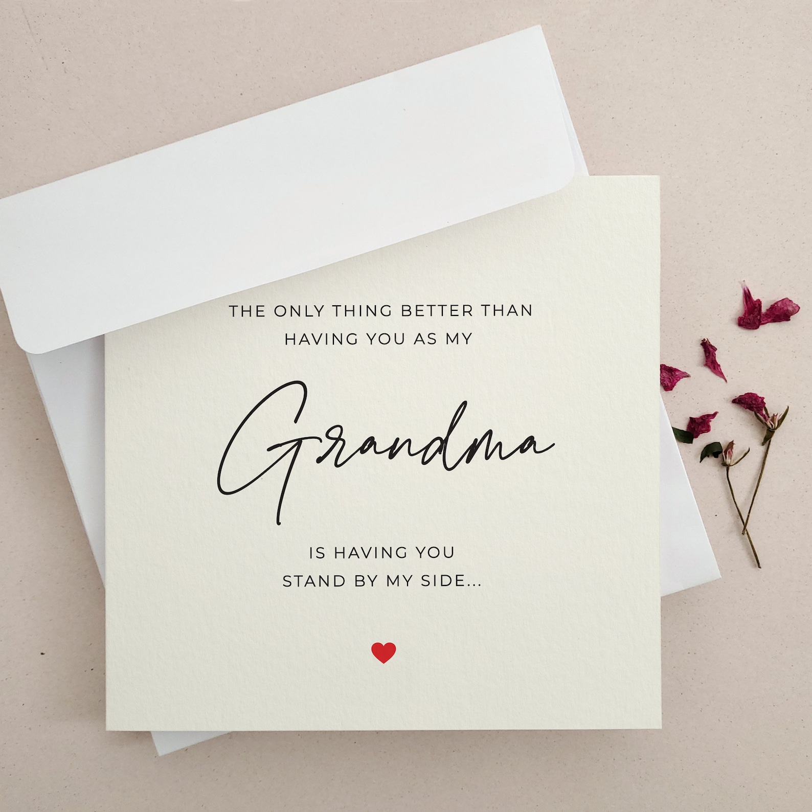 Will You Be Our Flower Girl Proposal Card for Grandma, Ask Flower Girl