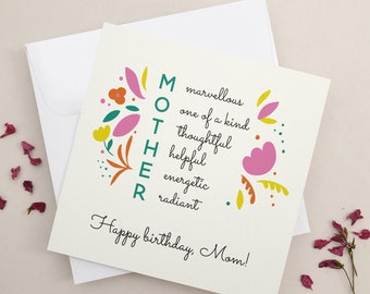 Happy Nice Things To Write In Your Mom's Birthday Card