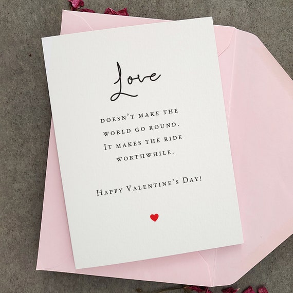 Valentines Day Card, Happy Valentine's Day Card, Cute Romantic