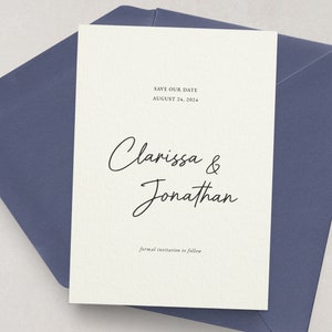 Moderne Save the Date Karte mit Umschlägen, Minimalistische Hochzeit Save the Date Karte, Hochzeitseinladungen, Elegante Hochzeit Save the Date