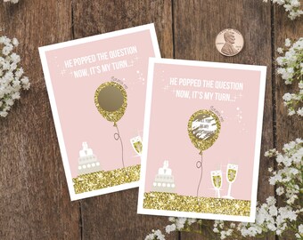Blush and Gold Will you be my Bridesmaid Pop The Question Bridesmaid Scratch off card Bridesmaid proposal Bridesmaid Gift Ask Bridesmaids