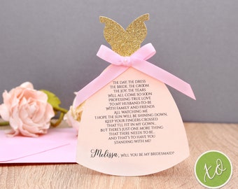 Will You Be My Bridesmaid? Card Bridesmaid Card Bridesmaid Proposal Card Asking Maid of Honor  Cute Bridesmaid Cards Bridesmaid Gifts