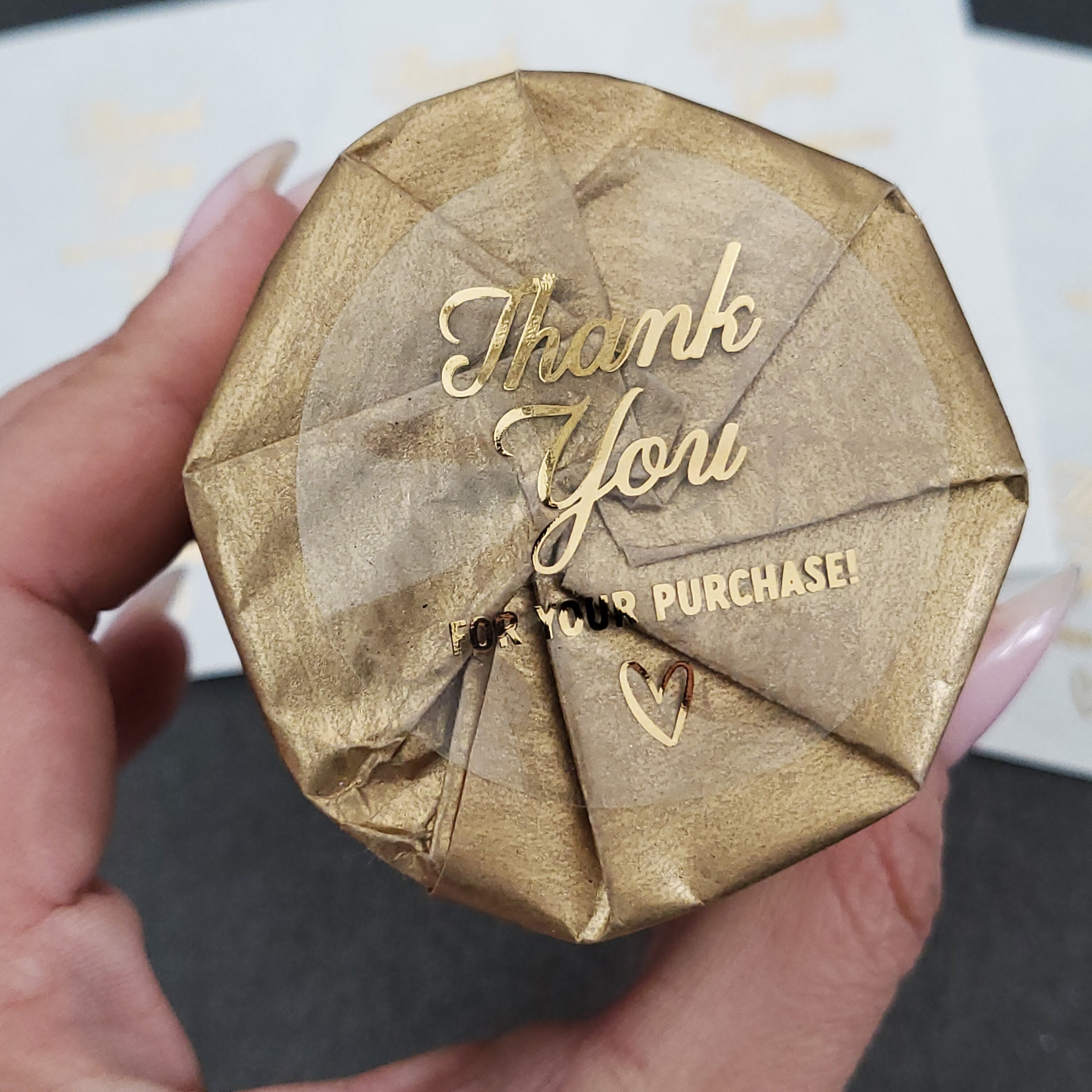 Gold Foil Thank You Stickers, Small Business Packaging Seals - Etsy