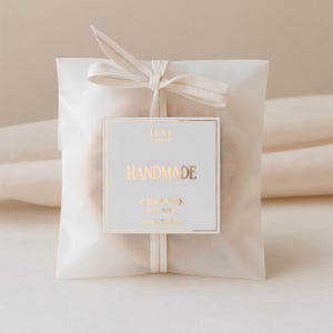 Custom Candle Labels: Gold Foil, Clear or White Vinyl Stickers image 6