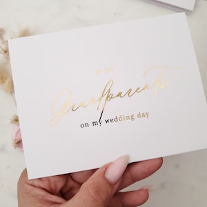 An meine Großeltern an meinem Hochzeitstag Karte, Karte für Großeltern Hochzeitstag, Hochzeitstag Karte, Hochzeit Dankeskarte, Karte von der Braut