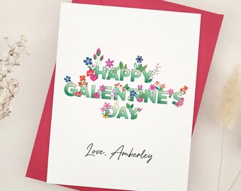 Happy Galentines Day Card, Galentine's Day For Bestie, Sister, Happy Valentines Day Friends Card, Best Friend Valentines Card, Custom Text