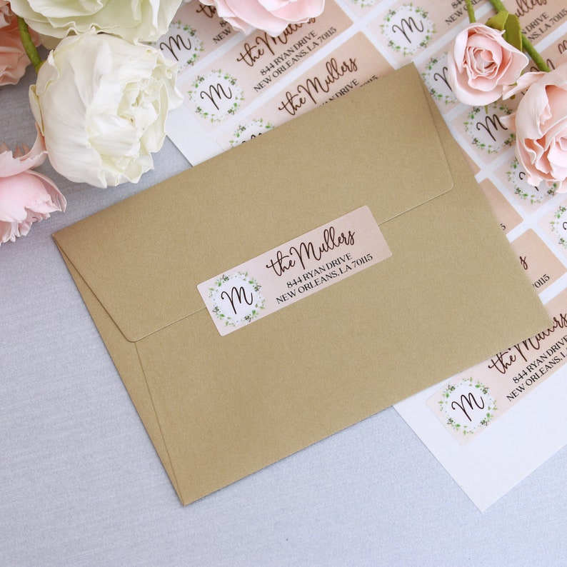 Wedding Address Labels Autumn Colors Personalized Return Address Labels Custom Address Sticker Address Label Sticker Monogrammed Labels